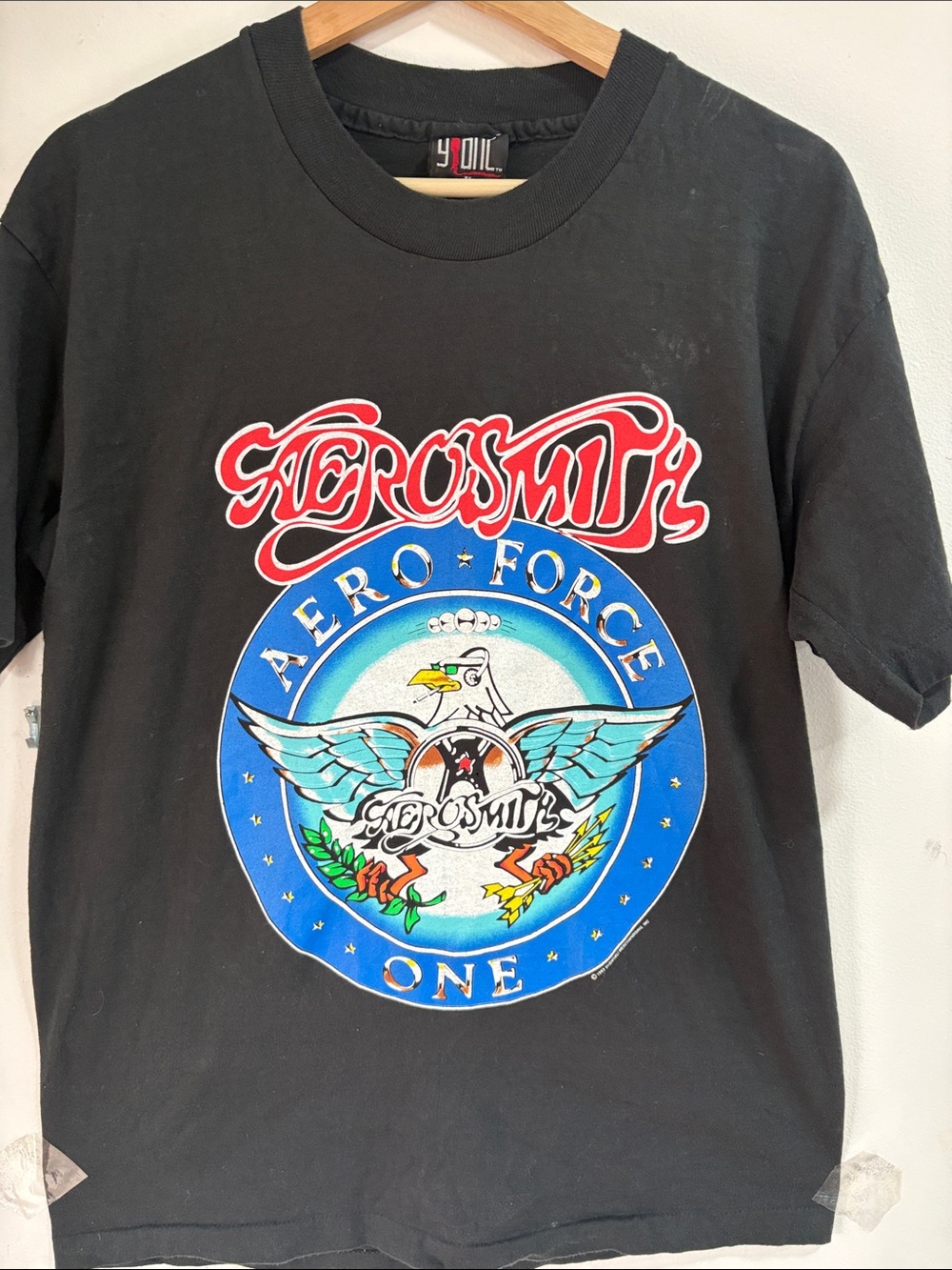 Vintage 1993 Aerosmith Aero force one t-shirt